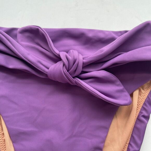 J.Crew Bikini Bottom Tie High Rise Women's XXS Knotted Front Viola Swimwear NWT - Picture 5 of 10